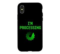 I'm Processing Funny Computer Geek Programming Joke Coder Coque pour iPhone X/XS