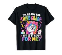 I'm Ready for Third Grade Unicorn Girl Back to School T-Shirt