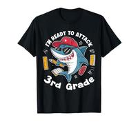 I'm Ready to Attack 3e Grade Shark Back to School Funny T-Shirt