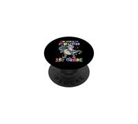 I'm Ready to Crush 1st Grade Unicorn Dinosaur Back to School PopSockets PopGrip Adhésif