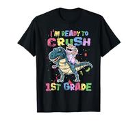 I'm Ready to Crush 1st Grade Unicorn Dinosaur Back to School T-Shirt