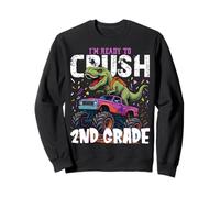 I'm Ready to Crush 2e Grade Crushing Truck T Rex Sweatshirt