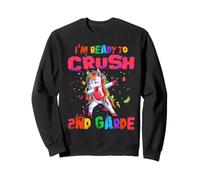 I'm Ready to Crush 2nd Grade Unicorn Dabbing Back to School Sweatshirt