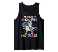 I'm Ready to Crush 2nd Grade Unicorn Dinosaur Back to School Débardeur