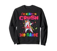 I'm Ready to Crush 3rd Grade Dabbing Unicorn Back to School Sweatshirt