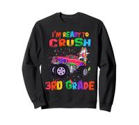 I'm Ready to Crush 3rd Grade Unicorn Dabbing Monster Truck Sweatshirt