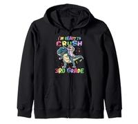 I'm Ready to Crush 3rd Grade Unicorn Dinosaur Back to School Sweat à Capuche