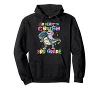 I'm Ready to Crush 3rd Grade Unicorn Dinosaur Back to School Sweat à Capuche