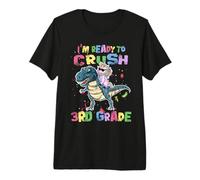 I'm Ready to Crush 3rd Grade Unicorn Dinosaur Back to School T-Shirt Haut de Gamme