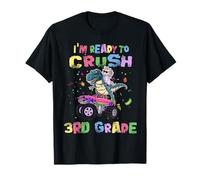 I'm Ready to Crush 3rd Grade Unicorn Dinosaur Monster Truck T-Shirt