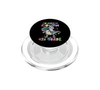 I'm Ready to Crush 4th Grade Unicorn Dinosaur Back to School PopSockets PopGrip pour MagSafe