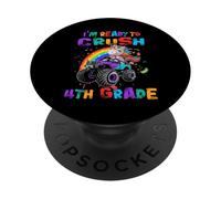 I'm Ready to Crush 4th Grade Unicorn Ride Monster Truck PopSockets PopGrip Adhésif