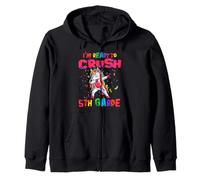 I'm Ready to Crush 5th Grade Unicorn Dabbing Back to School Sweat à Capuche