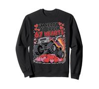 I'm Ready to Crush 67 Hearts Boys Valentines Monster Trucks Sweatshirt