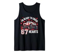 I'm Ready to Crush 67 Hearts Happy Valentine Monster Truck Débardeur