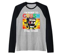 I'm Ready to Crush Assassino Cappuccino drôle de première année Manche Raglan
