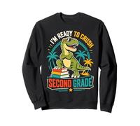 I'm Ready to Crush Deuxième année Dinosaure Fun Back to School Sweatshirt