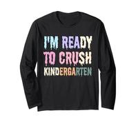 I'm Ready to Crush Kindergarten Funny Rack To School Manche Longue