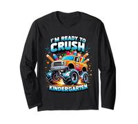 I'm Ready to Crush Kindergarten Monster Truck Boys School Manche Longue