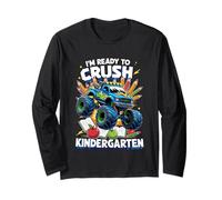 I'm Ready to Crush Kindergarten Monster Truck Boys School Manche Longue