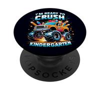 I'm Ready to Crush Kindergarten Monster Truck Boys School PopSockets PopGrip Adhésif