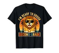 I'm Ready to Crush Lunettes de Soleil rétro drôles 2e année Lion T-Shirt