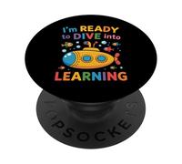 I'm Ready to Dive Into Learning Motivation Étudiant - PopSockets PopGrip Adhésif