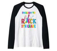 I'm Ready to Rock 5th Grade Guitar Back to School Manche Raglan