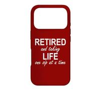 Im Retired and Taking Life One Sip at a Time Retirement Wine Coque pour iPhone 17 Pro