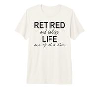 Im Retired and Taking Life One Sip at a Time Retirement Wine T-Shirt Haut de Gamme