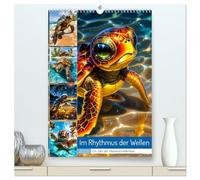 Im Rhythmus der Wellen (hochwertiger Premium Wandkalender 2026 DIN A2 hoch), Kunstdruck in Hochglanz: Eine Hommage an ihre jahrmillionenalte Reise ... stiller Appell zum Schutz ihrer Lebensräume.