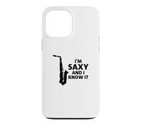 I'm Saxy and I Know it Drôle Saxophone Player Musicien Musicien Coque pour iPhone 13 Pro Max