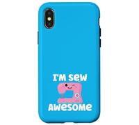 I'm Sew Awesome Funny Pun Machine à Coudre Kawaii Coque pour iPhone X/XS