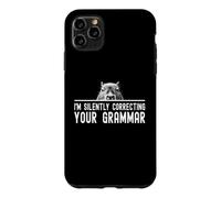 I'm Silently Correcting Your Grammar Blagues Professeur d'anglais Coque pour iPhone 11 Pro Max
