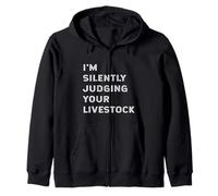 I'm Silently Judging Your Livestock Farmer Funny Milk Cow Sweat à Capuche
