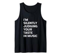 I'm Silently Judging Your Taste in Music Professeur DJ Musicien Débardeur