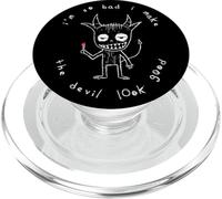 I'm So Bad I Make The Devil Look Good Mischievous Demon PopSockets PopGrip pour MagSafe