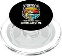 I'm So Good at Catching Fish That The Fish Tell Stories PopSockets PopGrip pour MagSafe