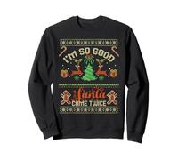 I'm So Good Santa Came Twice Santa Ugly Couple assorti Sweatshirt