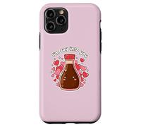 I'm So Into You Adorable Bouteille de Sauce soja Kawai Valentine Couple Coque pour iPhone 11 Pro