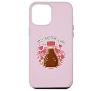 I'm So Into You Adorable Bouteille de Sauce soja Kawai Valentine Couple Coque pour iPhone 12 Pro Max