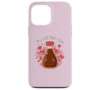 I'm So Into You Adorable Bouteille de Sauce soja Kawai Valentine Couple Coque pour iPhone 13 Pro Max
