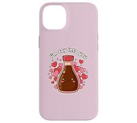 I'm So Into You Adorable Bouteille de Sauce soja Kawai Valentine Couple Coque pour iPhone 14 Plus