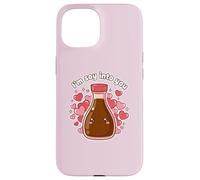 I'm So Into You Adorable Bouteille de Sauce soja Kawai Valentine Couple Coque pour iPhone 15