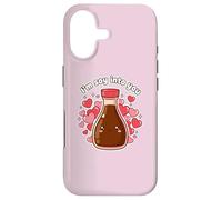 I'm So Into You Adorable Bouteille de Sauce soja Kawai Valentine Couple Coque pour iPhone 17