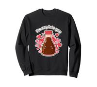 I'm So Into You Adorable Bouteille de Sauce soja Kawai Valentine Couple Sweatshirt