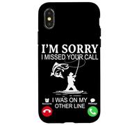 I'm Sorry I Missed Your Call, I Was on My Other Fishing Line Coque pour iPhone X/XS