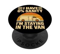 I'm Staying in Tha Van Vintage Phasmophobia Man's Women's PopSockets PopGrip Adhésif