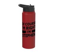 I'm Stephen Funny Stephen Name Stainless Steel Insulated Water Bottle