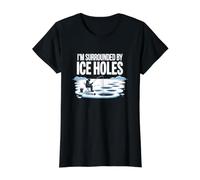 I'm Surrounded by Ice Holes Pêcheur drôle pêche sur Glace T-Shirt Graphique avec Valeur